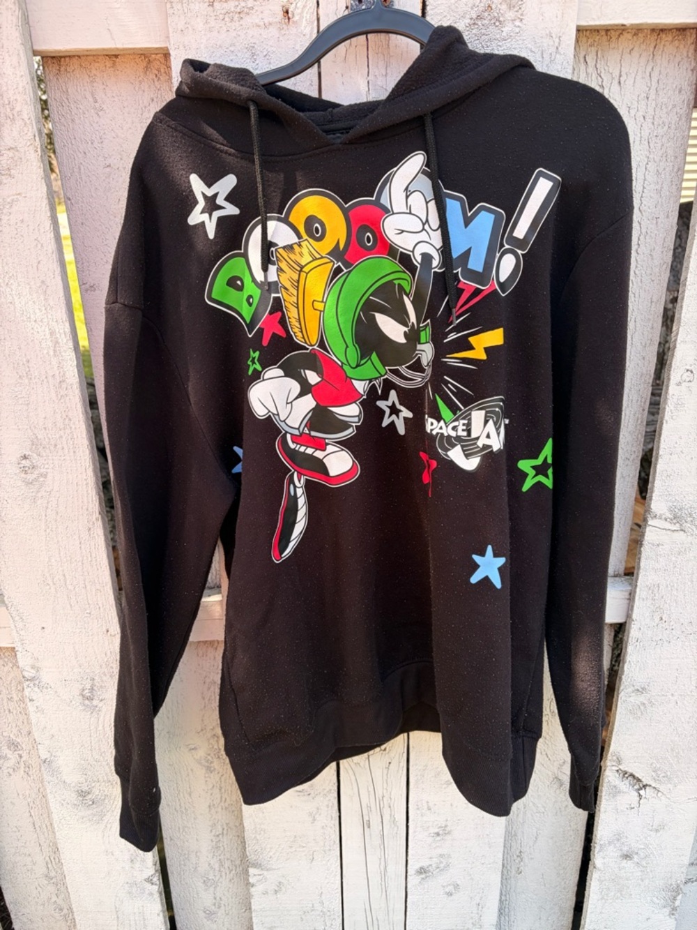 Black Looney Tunes Marvin the Martian Graphic Hoodie